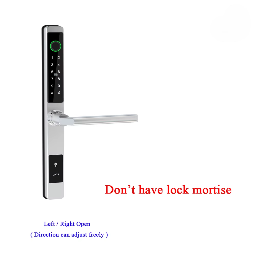 Waterproof Smart Lock – Fingerprint, Password & Card Access for Sliding Doors