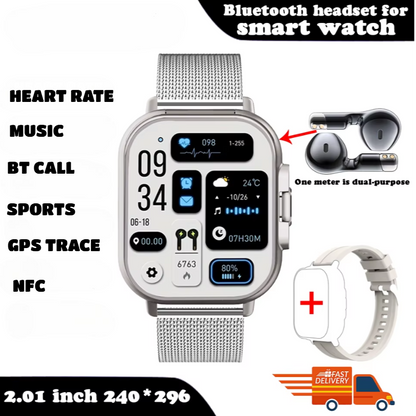 FusionBeat™ 2-in-1 Smartwatch & TWS Earbuds – Wear the Future on Your Wrist