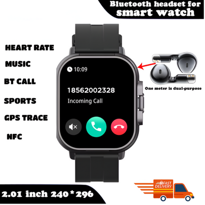 FusionBeat™ 2-in-1 Smartwatch & TWS Earbuds – Wear the Future on Your Wrist